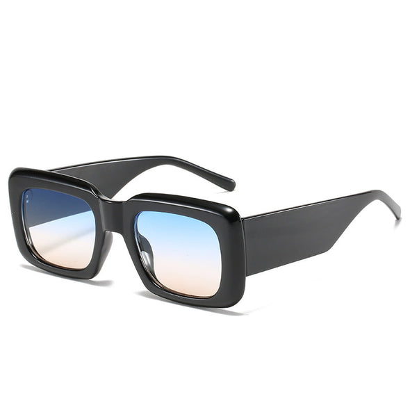 Vintage Square Frame Fashion Glasses Wide Leg Square sunglasses For driving Female Sahdes