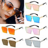 Novelty Unique Oversized Shield UV400 Gradient Vintage sunglasses