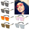 Novelty Unique Oversized Shield UV400 Gradient Vintage sunglasses