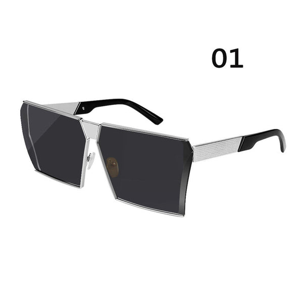 Novelty Unique Oversized Shield UV400 Gradient Vintage sunglasses