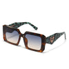 cross border foreign trade new modern retro square flat top Sunglasses ins wind street trend beach Sunglasses