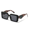 cross border foreign trade new modern retro square flat top Sunglasses ins wind street trend beach Sunglasses