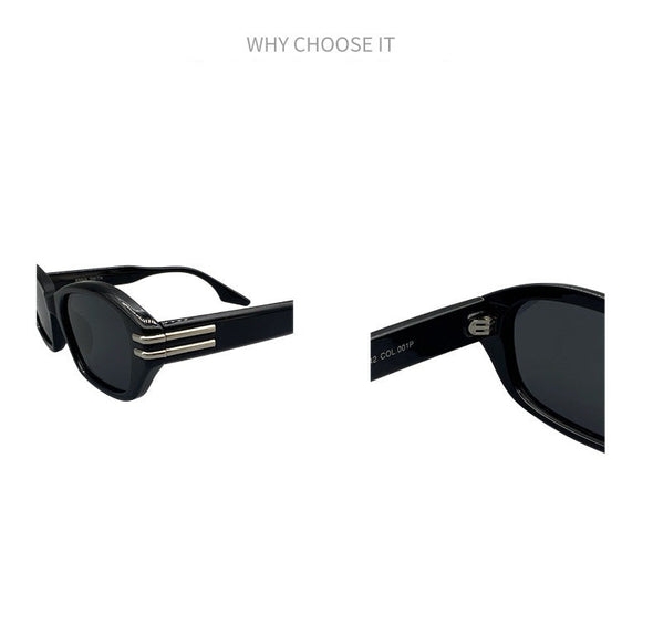2023 new small frame sunglasses JENNIE same style gm Korean style sunglasses ghost cat eye polygon sunglasses