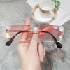 diamond sunglasses small square glasses fashion ins sunglasses women