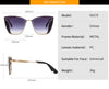Cat's eye ladies metal color sunglasses fashion casual UV cross-border Europe and online celebrity sunglasses