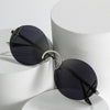 New round frame sunglasses in summer in Europe, America, online celebrity and the same personality stainless steel fashion sunglasses