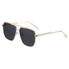 sunset gradient metal mesh retro sunglasses for men and women  UV protection