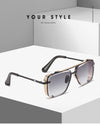 sunset gradient metal mesh retro sunglasses for men and women  UV protection