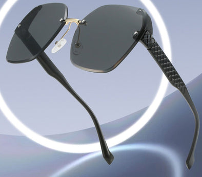 2023 new summer sunglasses manufacturer wholesale cross-border women's rimless sunglasses women's fashion sunglasses for women