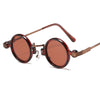 retro steampunk small round metal plastic fashion sunglasses cross-border trade