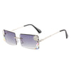 diamond sunglasses small square glasses fashion ins sunglasses women