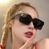 2022 European and American Fashion Square Snowflake Sunglasses Personalized Internet Celebrities Same Style Sunglasses Ins Street Photo Sunglasses Trend