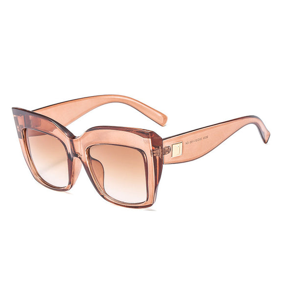 Vintage Square Sunglasses Women Men Big Frame Fashion Gradient Shades Sun Glasses Female Luxury