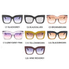 Vintage Square Sunglasses Women Men Big Frame Fashion Gradient Shades Sun Glasses Female Luxury