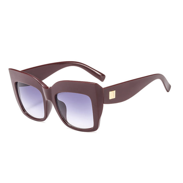 Vintage Square Sunglasses Women Men Big Frame Fashion Gradient Shades Sun Glasses Female Luxury