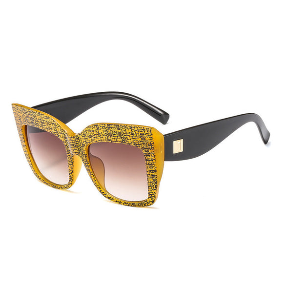 Vintage Square Sunglasses Women Men Big Frame Fashion Gradient Shades Sun Glasses Female Luxury