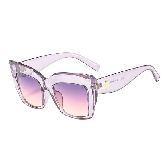 Vintage Square Sunglasses Women Men Big Frame Fashion Gradient Shades Sun Glasses Female Luxury