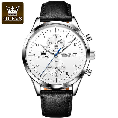 JOLLYNOVA Watches for Men Original Brand Quartz Luxury Business Men's Watch Waterproof Luminous Date Fashion Chronograph Wristwatch