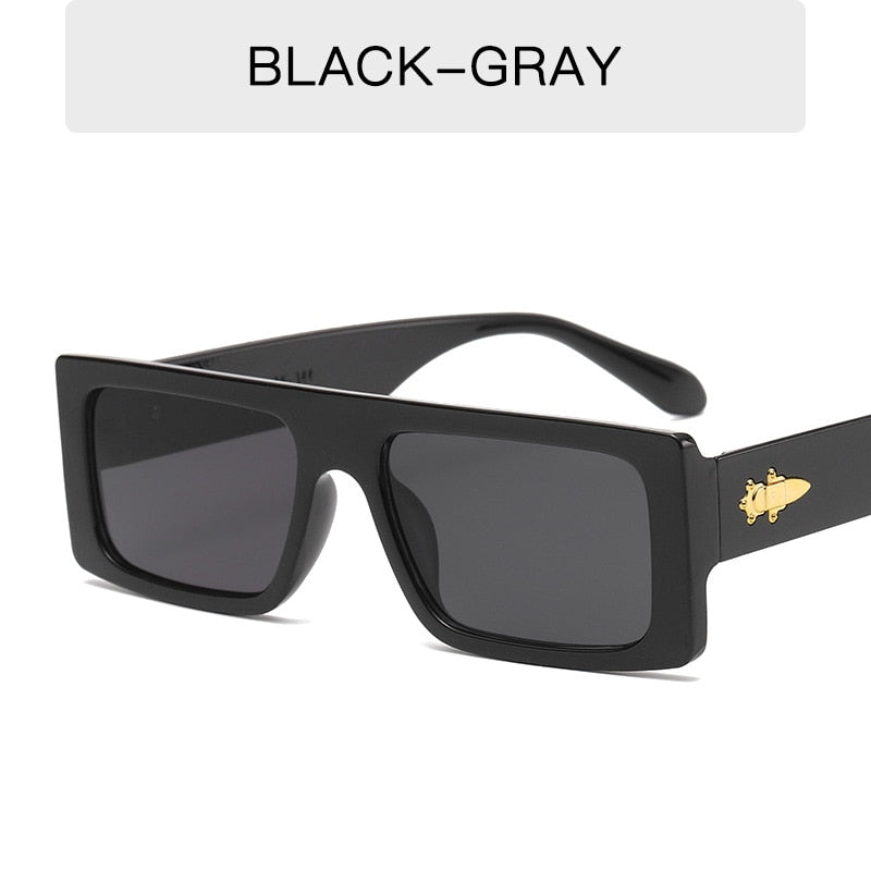 OLOPKY 2022 Square Sunglasses Men Luxury Brand Designer Sunglasses Wo, BlackGray