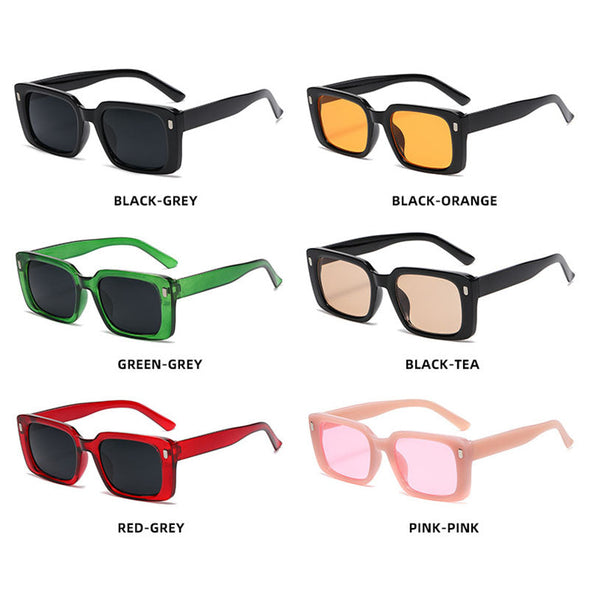 Square Sunglasses Women Luxury Brand Eyewear Shades for Women Vintage Orange Punk Glasses Hombre