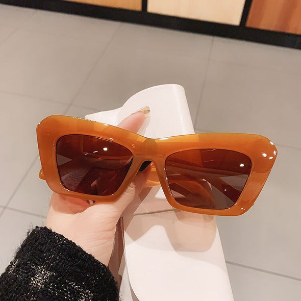 New Fashion Cat Eye Brand Designer Sunglasses Female High Quality Big Vintage Sun Glasses Lady