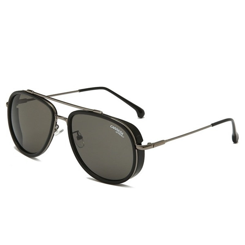 Timeless Classic Style Mens Pilot Sunglasses With Damier Pattern
