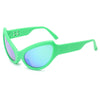 Oval Punk Cat Eyes Sunglasses for Women Luxury Brand Designer Y2K Sun Glasses Fashion Shades Goggle Female UV400 De Sol Hombre
