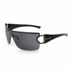 Oversize Sports Men's Cycling Sun Glasses Punk One Piece Goggle Women 2000'S Brand Designer Sun Glasses Y2k Sunglasses