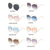 Oversized Brown Rimless Sunglasses Women Trendy Round Gradient Shades Glasses  Summer Female Sunglasses Oculos