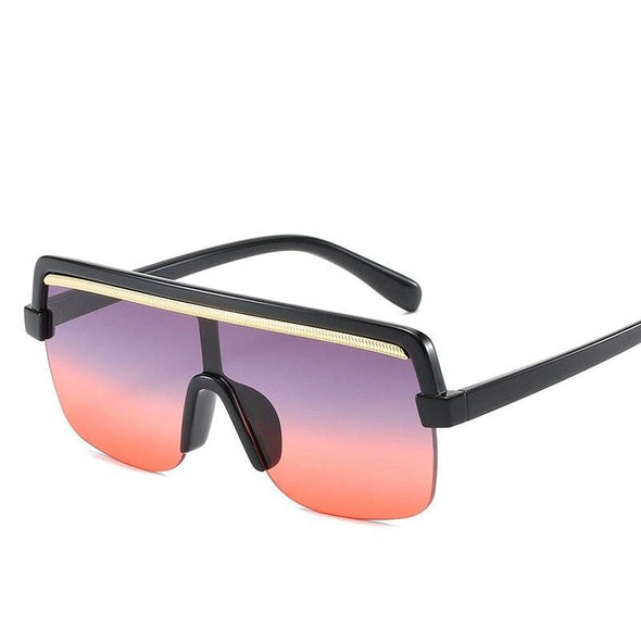 Oversized Pilot UV400 Retro Designer Big Frame Female Sunglasses