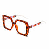 Oversized Square Transparent Glasses Women Fashion Stripe Gradient Spectacles Frame Prescription Myopia Frames Glasses For Men