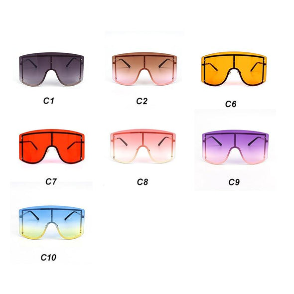 Fashion Rimless Metal Female Shades sunglasses