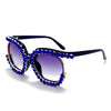 Oversized Women Sunglasses Luxury Brand Cat Eye glasses half frame Rhinestone Sunglasses men Vintage shades Oculos UV400