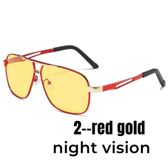 Photochromic Night Vision Polarized Sunglasses Outdoor Chameleon Day And Night UV400 Change Lens Men's Driving Sun Glasses