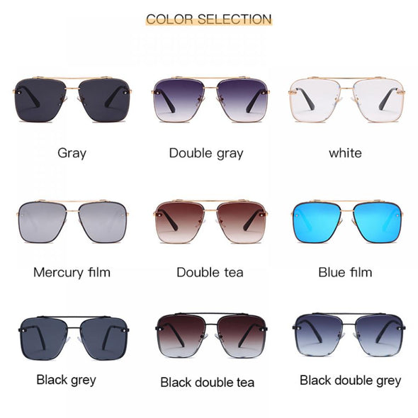 Pilot Sunglasses Luxury Classic Summer Style Gradient lens Men Anti Glare Driving Sun glasses Glasses lunette de soleil homme