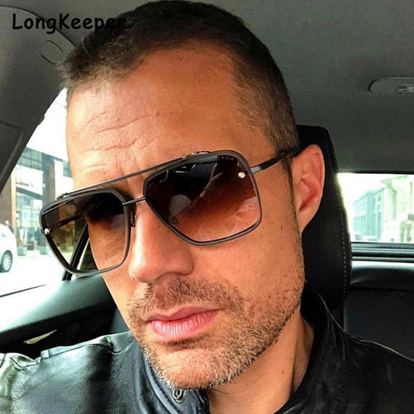 Pilot Sunglasses Luxury Classic Summer Style Gradient lens Men Anti Glare Driving Sun glasses Glasses lunette de soleil homme