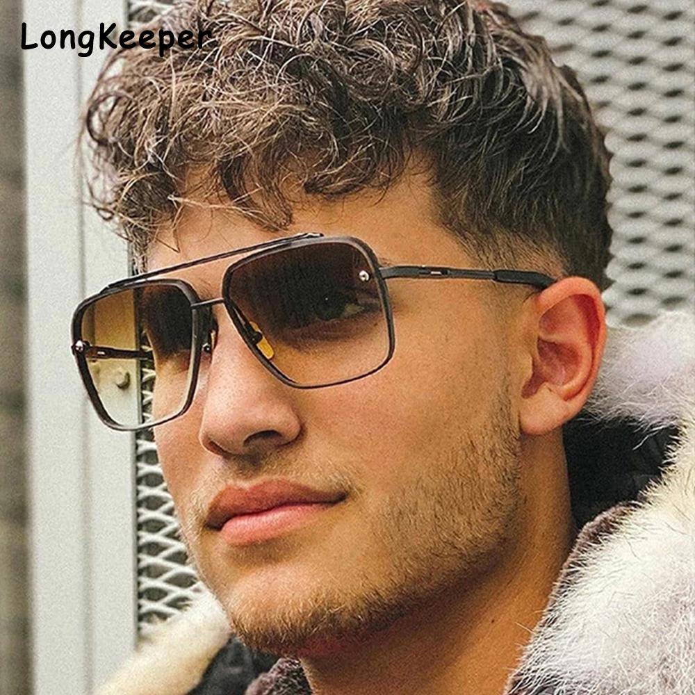  Polarized Sunglasses Faded Men's Premium Classic Square Aviator  Fashion Shades Top G 100% UV Protection : Clothing, Shoes & Jewelry