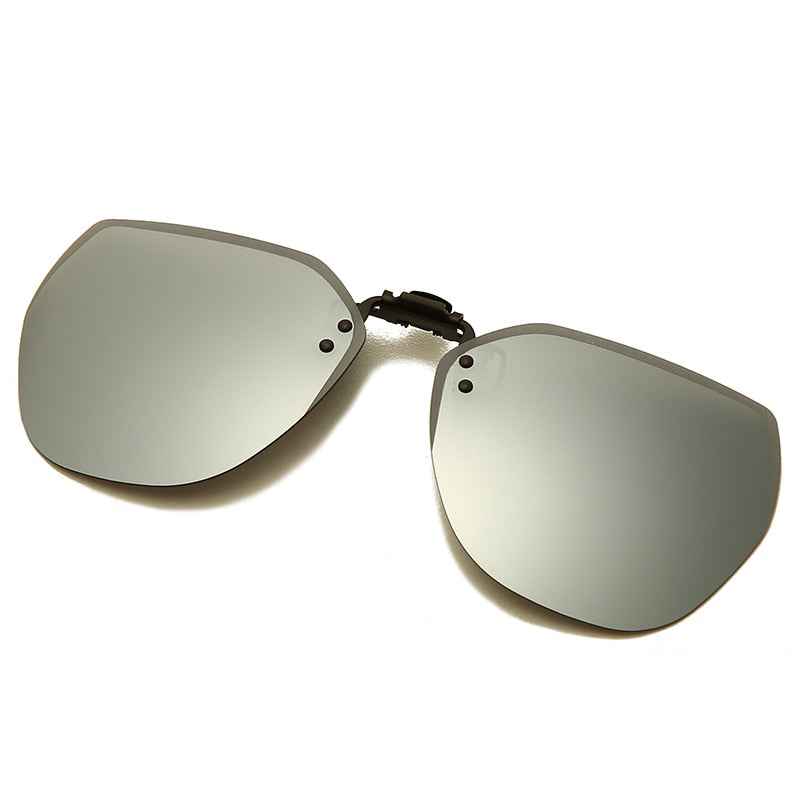 Polarized Clip On Sunglasses Men Flip Up Sunglasses Photochromic Driv –  Jollynova
