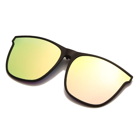Polarized Clip On Sunglasses Men Photochromic Car Driver Goggles Night Vision Glasses Anti Glare Vintage Square Glasses Oculos