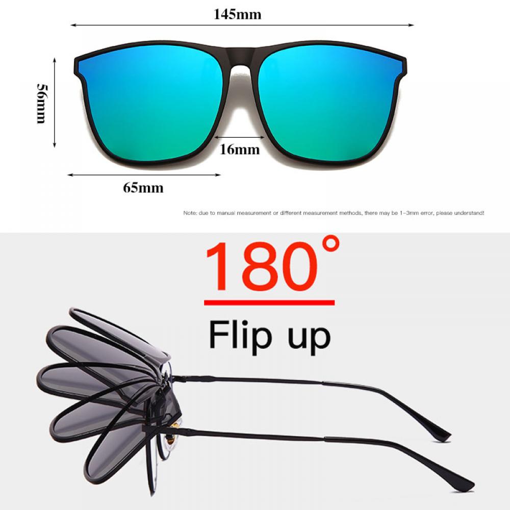 Polarized Clip On Sunglasses Men Photochromic Car Driver Goggles Nigh –  Jollynova
