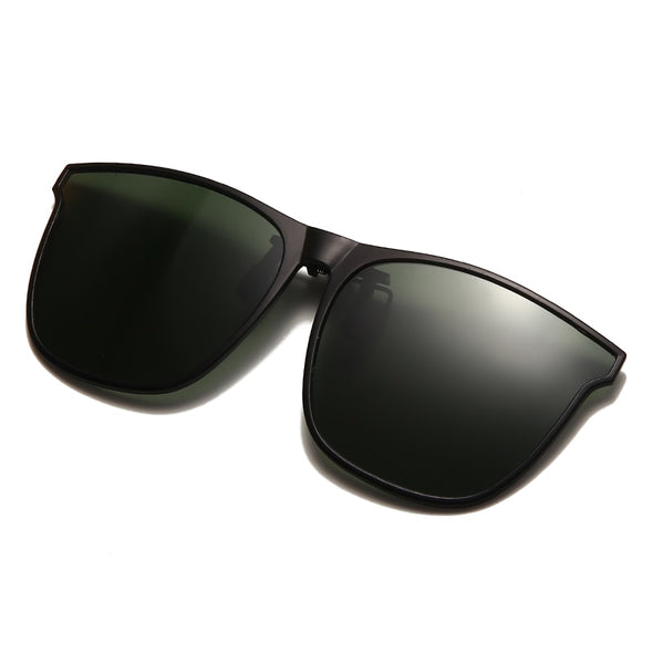 Polarized Clip On Sunglasses Men Photochromic Car Driver Goggles Night Vision Glasses Anti Glare Vintage Square Glasses Oculos