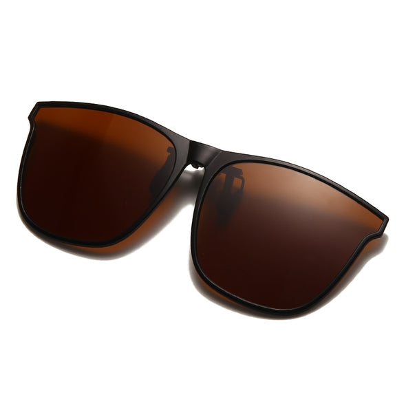 Polarized Clip On Sunglasses Men Photochromic Car Driver Goggles Night Vision Glasses Anti Glare Vintage Square Glasses Oculos