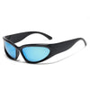 Popular Women's Sunglasses 2023  Punk Sunglasses Unique Sports Sun Glasses Men UV400 Goggle Shades Mirror Colorful Y2k Eyewear