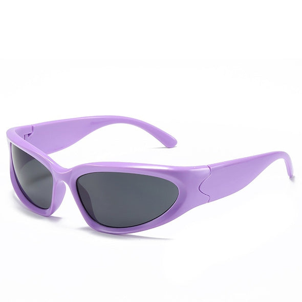 Popular Women's Sunglasses 2023  Punk Sunglasses Unique Sports Sun Glasses Men UV400 Goggle Shades Mirror Colorful Y2k Eyewear