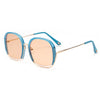 Punk Women Square Sunglasses Half Frame Trendy Oversized Sun Glasses Men Ladies Goggle Shades  Female Eyewear