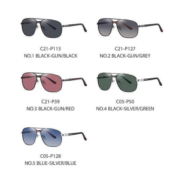 Men Vintage Metal Polarized Sunglasses Classic Brand Sun Glasses Coating Lens Driving Eyewear for Male Women