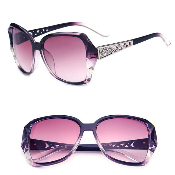 Vintage Big Frame Sunglasses Women Brand Designer Gradient Lens Driving Sun Glasses UV400