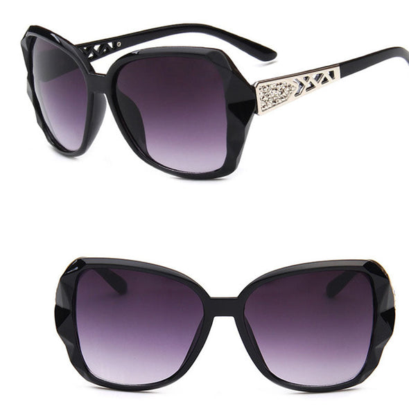 Vintage Big Frame Sunglasses Women Brand Designer Gradient Lens Driving Sun Glasses UV400