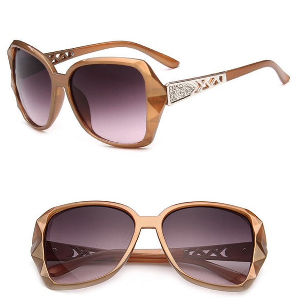 Vintage Big Frame Sunglasses Women Brand Designer Gradient Lens Driving Sun Glasses UV400