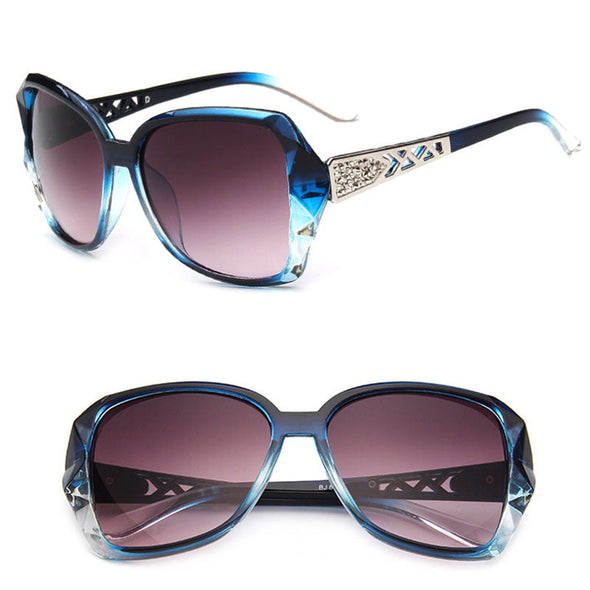 Vintage Big Frame Sunglasses Women Brand Designer Gradient Lens Driving Sun Glasses UV400
